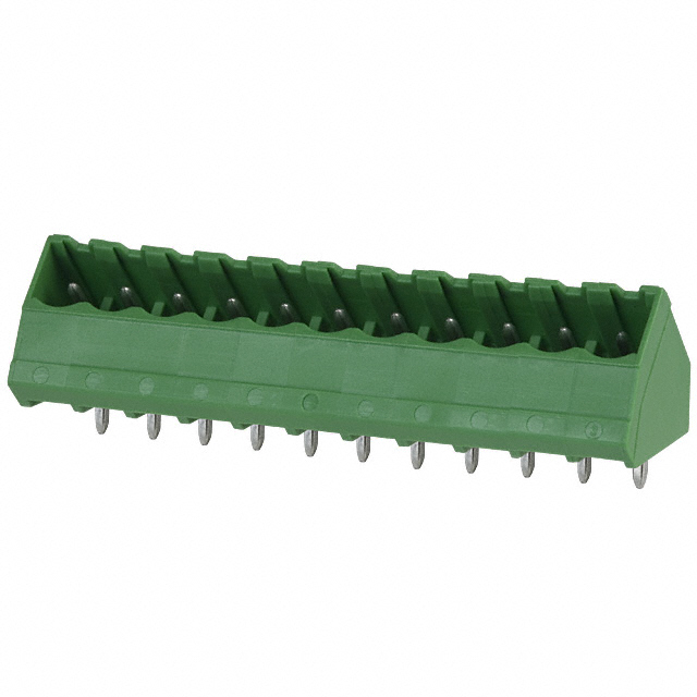 11 Position Terminal Block Header, Male Pins, Shrouded (4 Side) 0.200